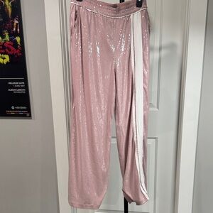Maeve Sparkling Pink Sequin Joggers